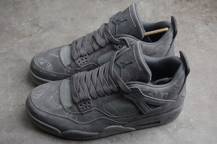 Air Jordan 4 Retro X Kaws Shoes Cool Grey/White